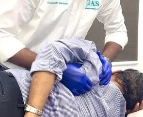 Shoulder manipulation therapy at Ishwaryam Spine & Joint Clinic